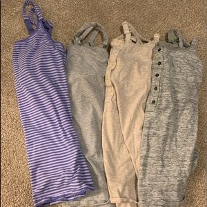 Gilligan O Malley nursing tanks- lot of 4